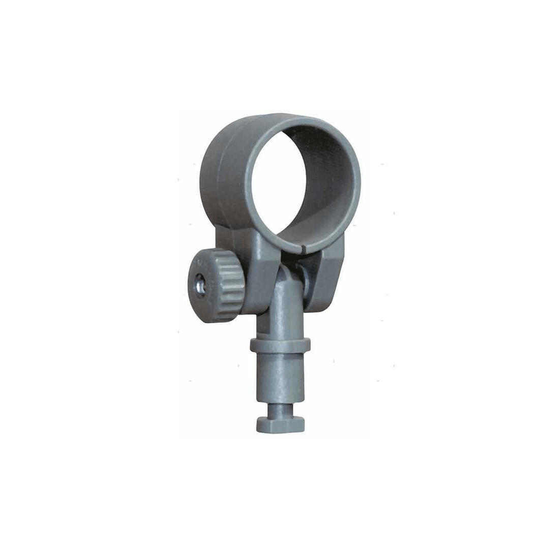 Scalmiere a morsetto eco remi Ø 35 mm grigio in plastica con anello circolare e vite di serraggio