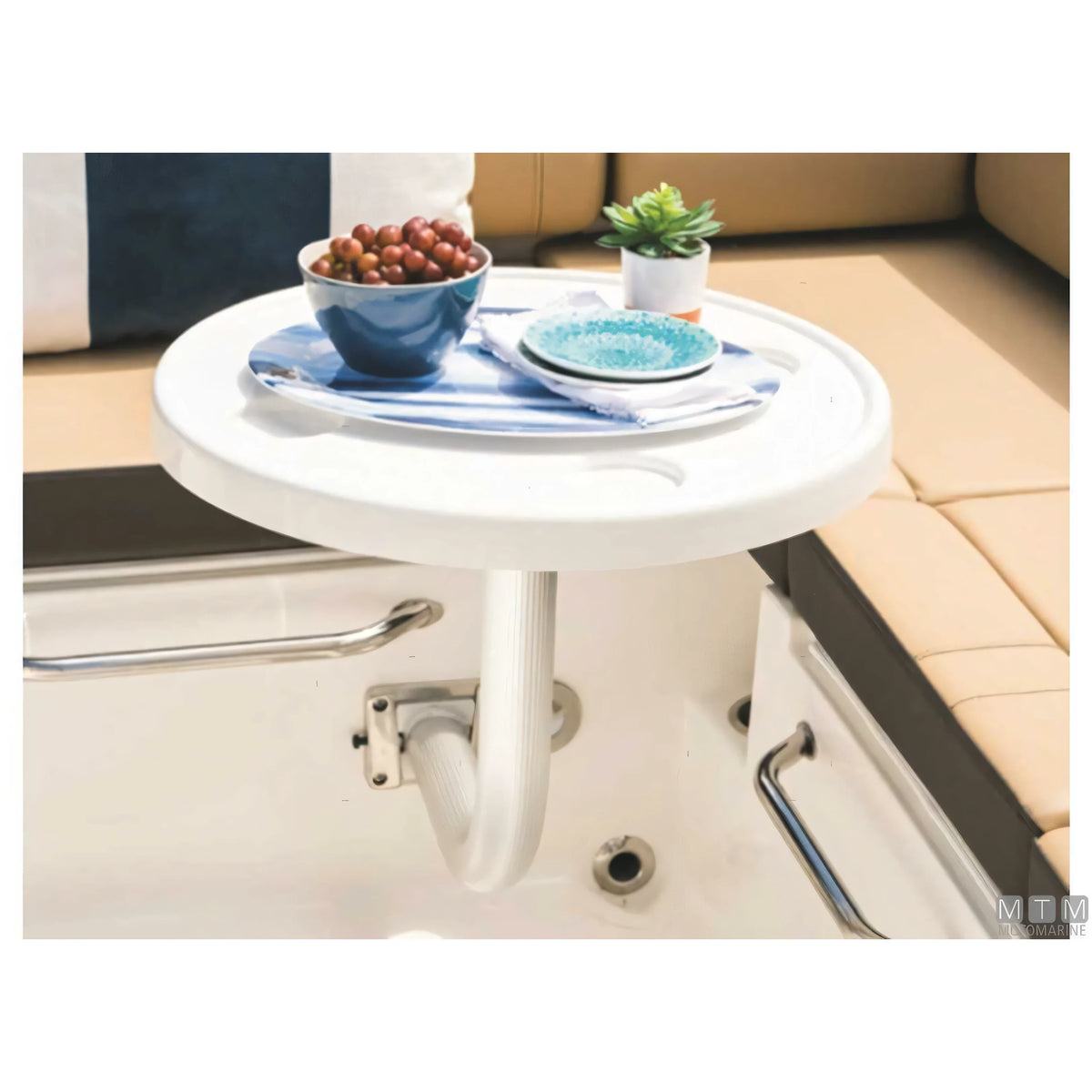 Garelick Set Tavolo Ovale ABS con Supporto Laterale — Supporto Acciaio Inox