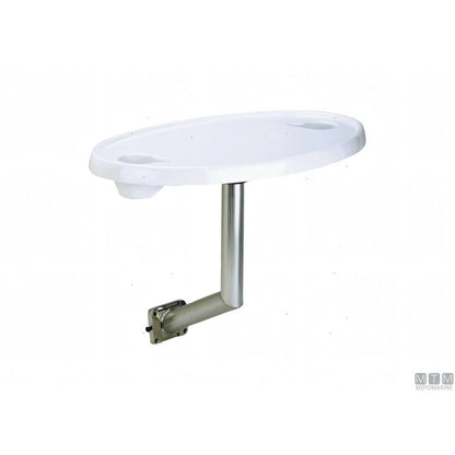 Garelick Set Tavolo Ovale ABS con Supporto Laterale — Supporto Acciaio Inox
