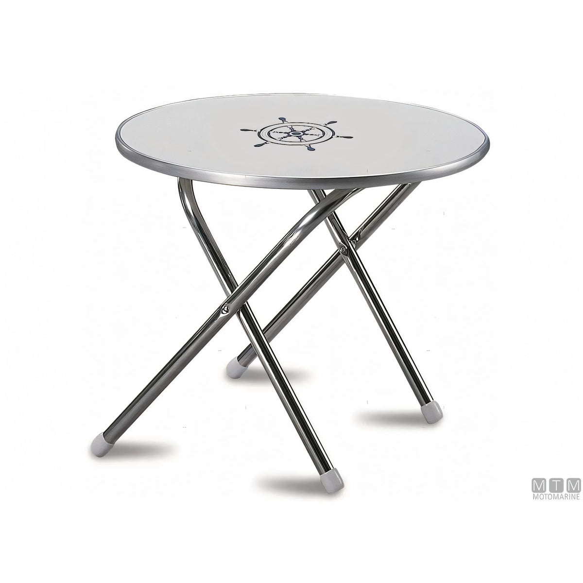 Forma tavolino pieghevole Deck Service melamina alluminio — M300 - Tondo ø 60 cm