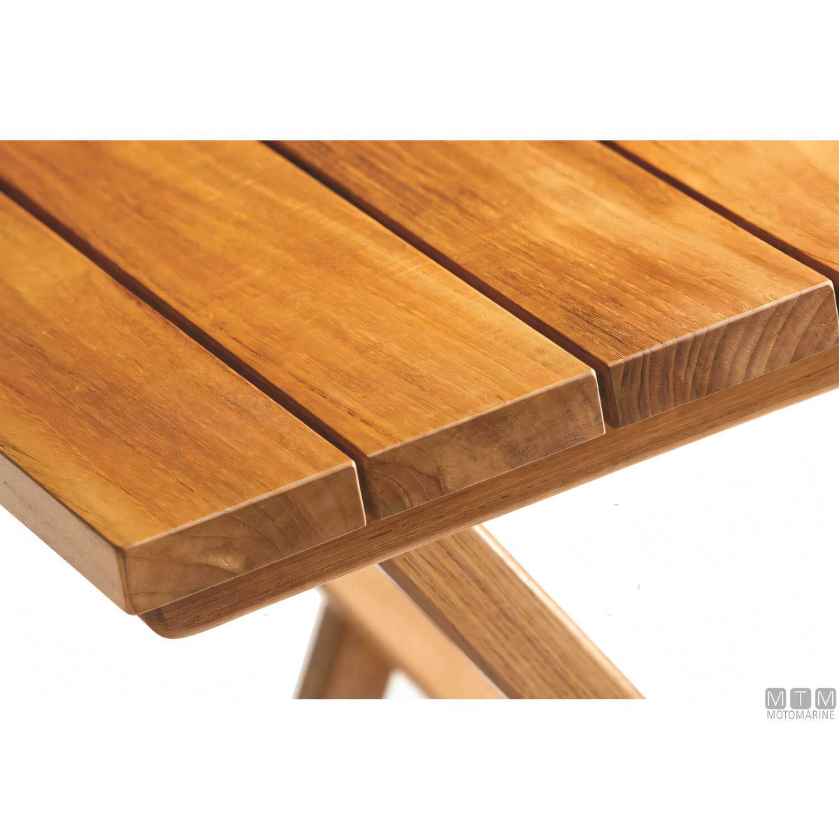 Marine Business tavolo pieghevole in teak con ferramenta inox — 120x40/80 cm H60/75 cm