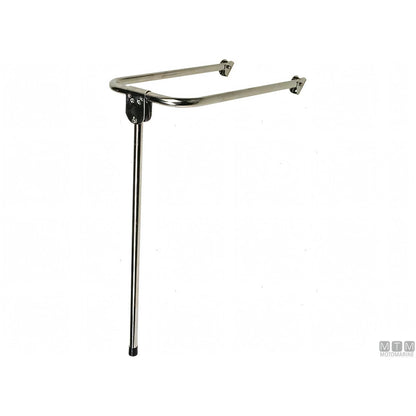 Motomarine supporto sedile chiudibile acciaio inox — 28x54 cm H74
