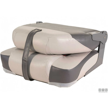 Motomarine sedile pieghevole Premium Soft imbottitura soft — Bianco/Blu
