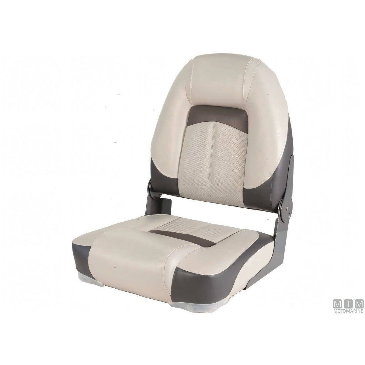 Motomarine sedile pieghevole Premium Soft imbottitura soft — Bianco/Grigio