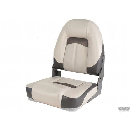 Motomarine sedile pieghevole Premium Soft imbottitura soft — Bianco/Grigio