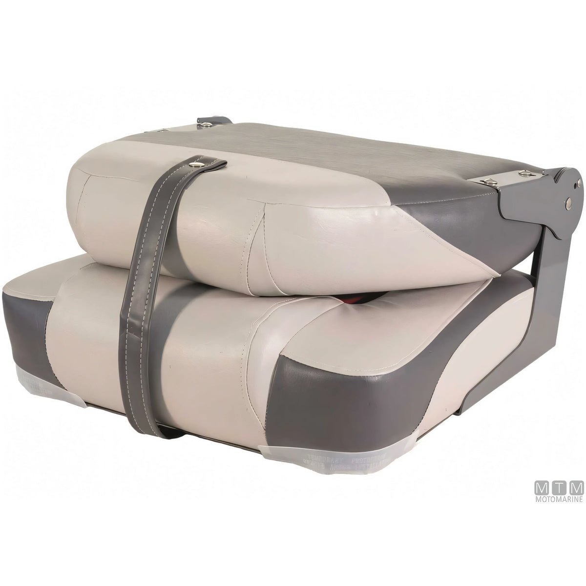 Motomarine sedile pieghevole Premium Soft imbottitura soft — Bianco/Grigio