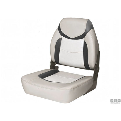 Motomarine sedile pieghevole Premium Fish — Grigio/Grigio Scuro