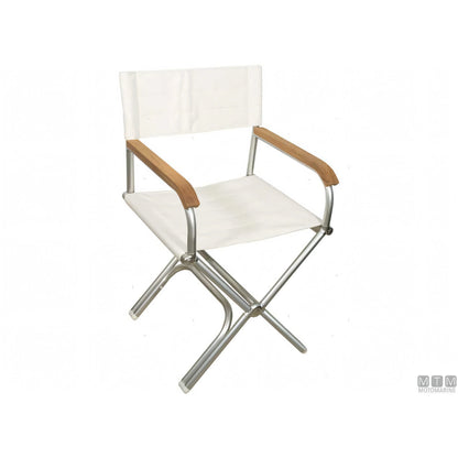 Forma poltroncina pieghevole Astron A6000T in alluminio — Bianco