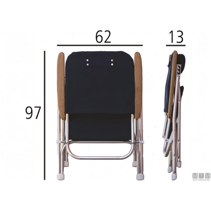 Forma Marathon R120 poltroncina pieghevole in alluminio — Blue Navy