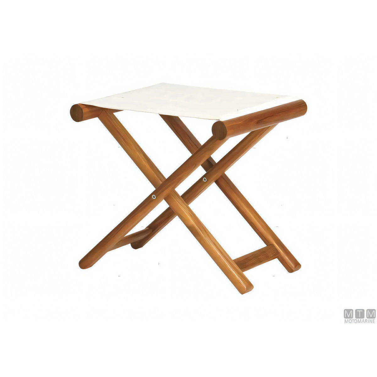 Marine Business sgabello pieghevole in teak con tessuto Olefina — vista 5