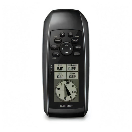GPS portatile Garmin 73 nero con display bussola e schermo dati navigazione