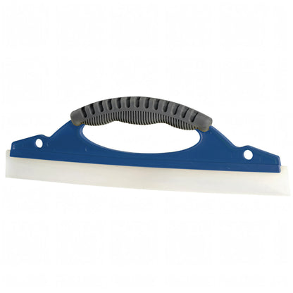 Lama togli-acqua Osculati blu con manico ergonomico grigio e lama in silicone bianco per vetri e parabrezza