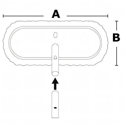 Spazzolone Osculati Special 250x90 mm setole medie blu per lavaggio barca – vista 4