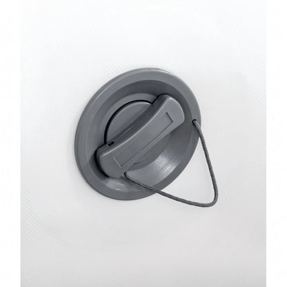 Tappo di gonfiaggio grigio con maniglia e cordino per tender Osculati Dropstitch