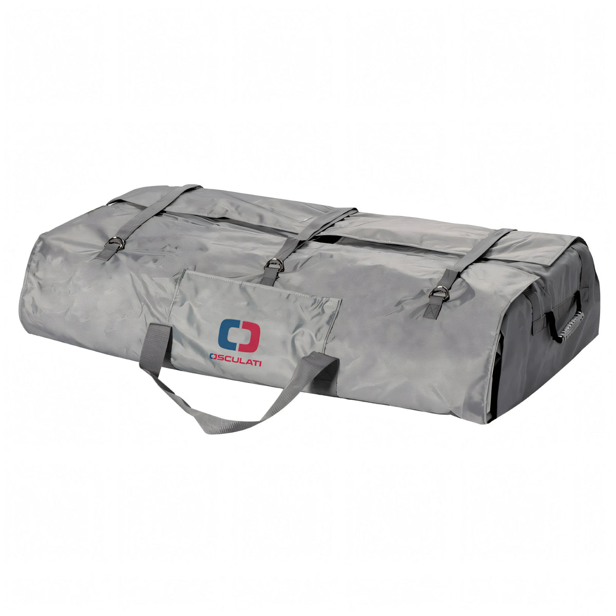 Borsa trasporto grigia in PVC per tender pneumatico Osculati, con manici e cinghie di chiusura