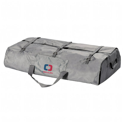 Borsa trasporto grigia in PVC per tender pneumatico Osculati, con manici e cinghie di chiusura