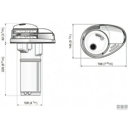Verricello Salpa Ancora Quick Prince DP2L 350W (Acciaio Inox) — Default Title