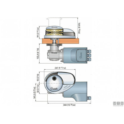 Verricello Salpa Ancora Quick Custom CL3 1000W (Acciaio Inox) — Default Title