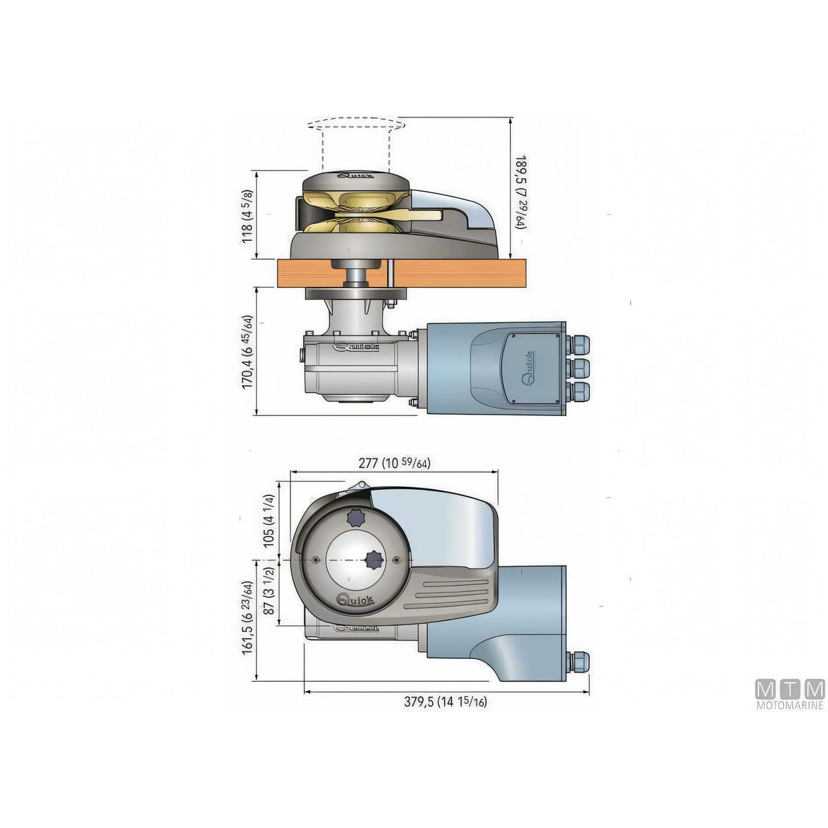Verricello Salpa Ancora Quick Dylan H 1500/1700W — 1500W 12V