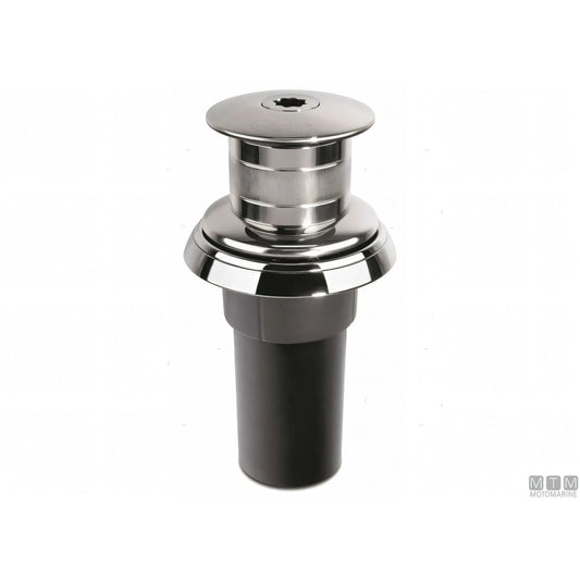 Verricello da tonneggio Quick Totem TM3 in alluminio anodizzato e bronzo cromato — TM3 500W/12V