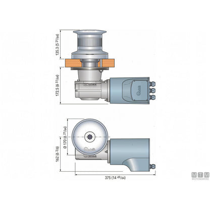 Quick Verricello da Tonneggio Tumbler 3 Acciaio Inox AISI 316 — TB5 1700W