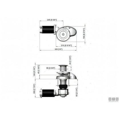 Maxwell Verricello Salpa Ancora RC8 Bronzo e Acciaio Inox — Senza Drum