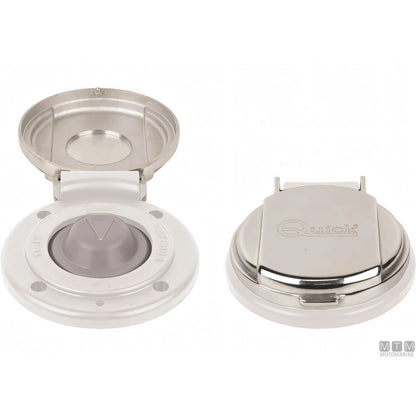 Quick Comando a Piede Up-Down Acciaio Inox — Comando Bianco