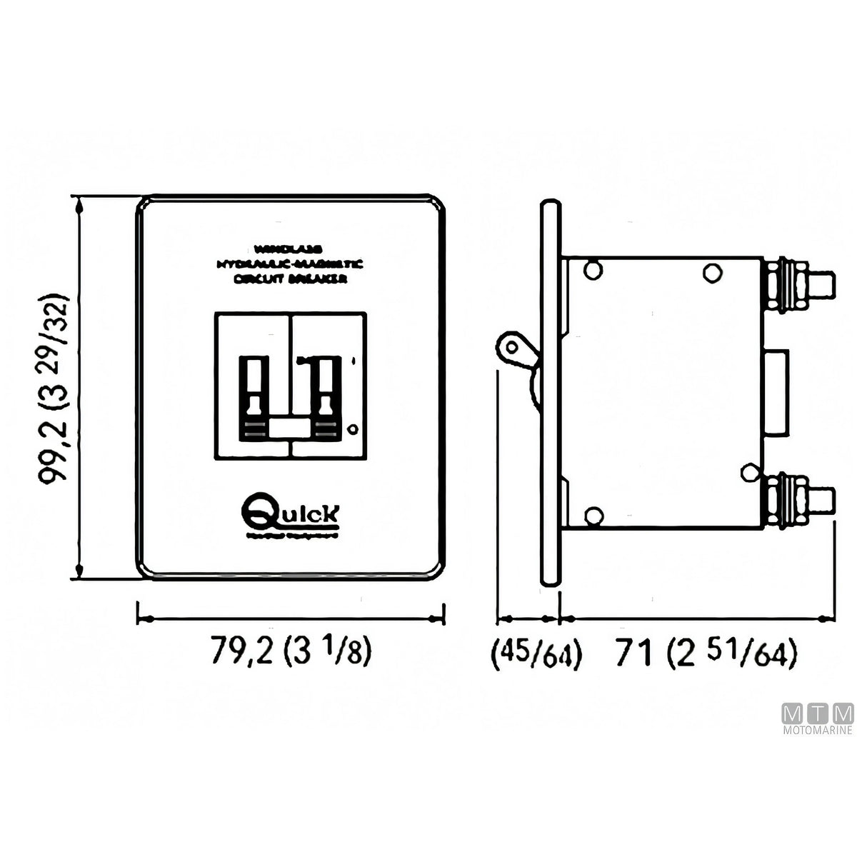 Interruttore Magneto Idraulico HD Quick — 125 A