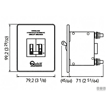 Interruttore Magneto Idraulico HD Quick — 125 A