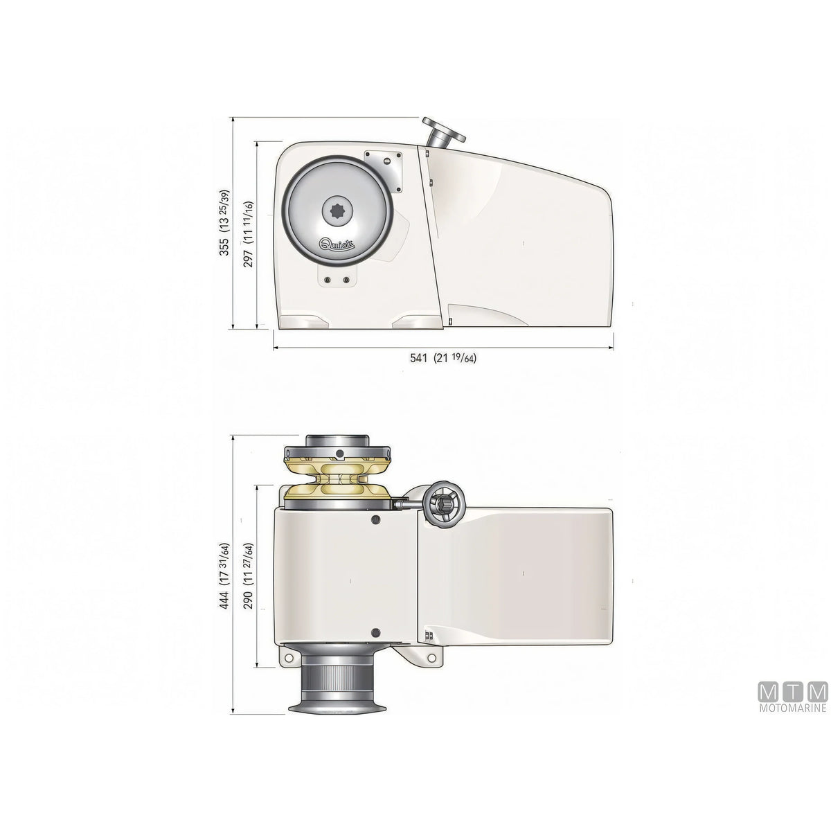 Verricello salpa ancora Quick Heroes HR5 in alluminio anodizzato — 1700W - 12V
