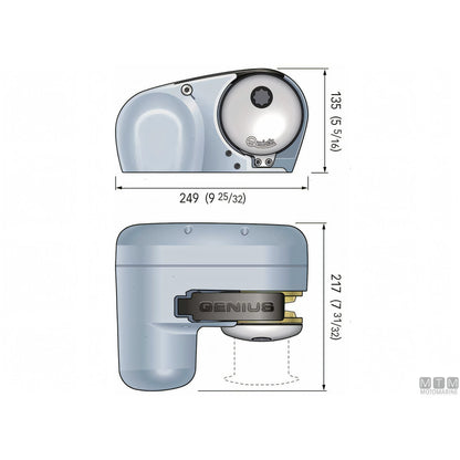 Quick Verricello Salpa Ancora Genius GP2 Alluminio Anodizzato — 500W - Catena Ø6mm