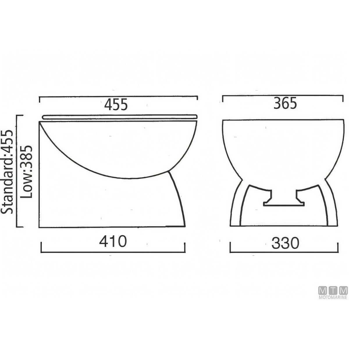 Ocean WC elettrico Luxury Silent — Bassa 12V