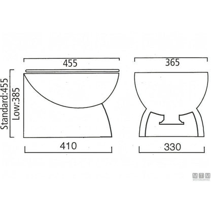 Ocean WC elettrico Luxury Silent — Bassa 12V