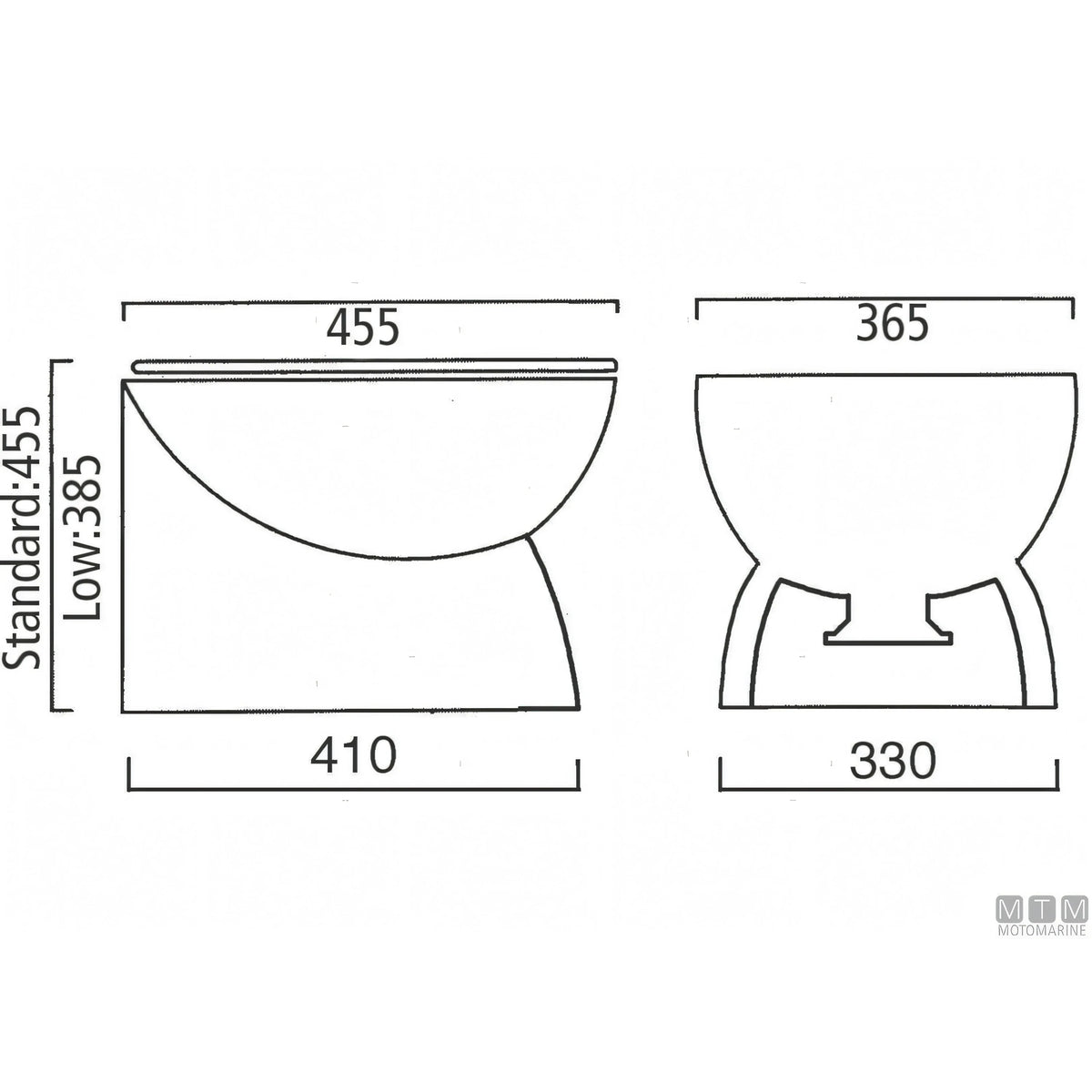 WC elettrico Ocean Luxury in ceramica — Bassa 24V
