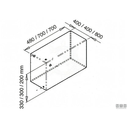 Serbatoio acque nere Ocean — Rettangolare 112 L