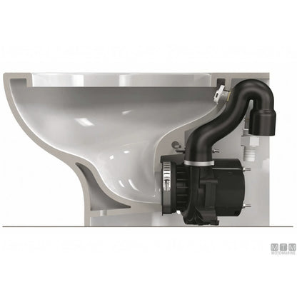 Tecma Nano WC nautico elettrico toilet compatto — Pannello Eco 12V
