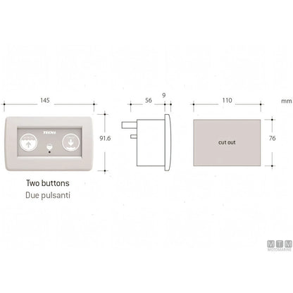 Tecma Breeze WC nautico con pannello all-in-one — WC completo 12V