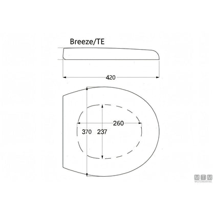 Tecma Breeze WC nautico con pannello all-in-one — WC completo 12V