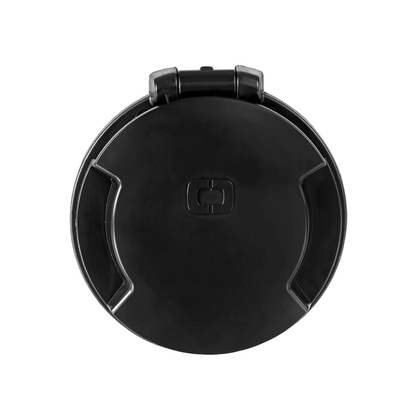 Coperchio rotondo nero della presa banchina Cruiser 16A 230V IP67 con gancio di chiusura