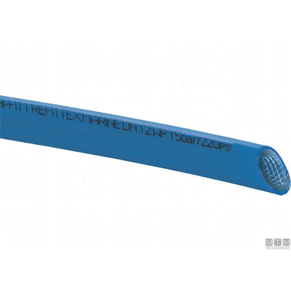 Fitt Refittex tubo acqua atossico PVC per impianti nautici — Ø 12,3 mm Blu — 50 m