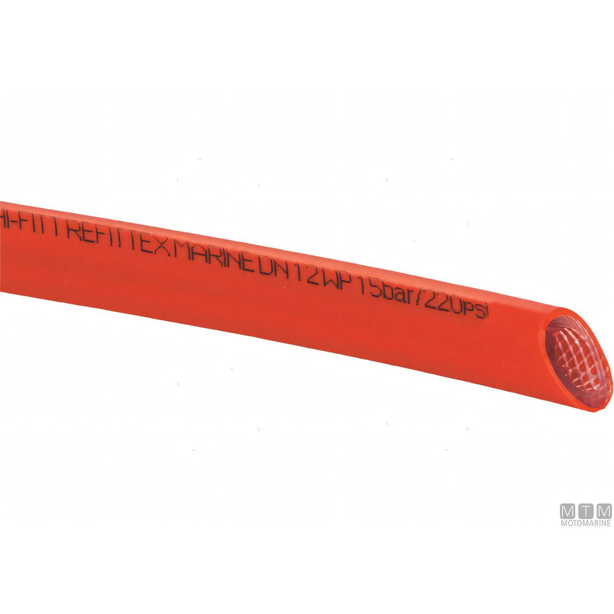 Fitt Refittex tubo acqua atossico PVC per impianti nautici — Ø 12,3 mm Rosso — 50 m