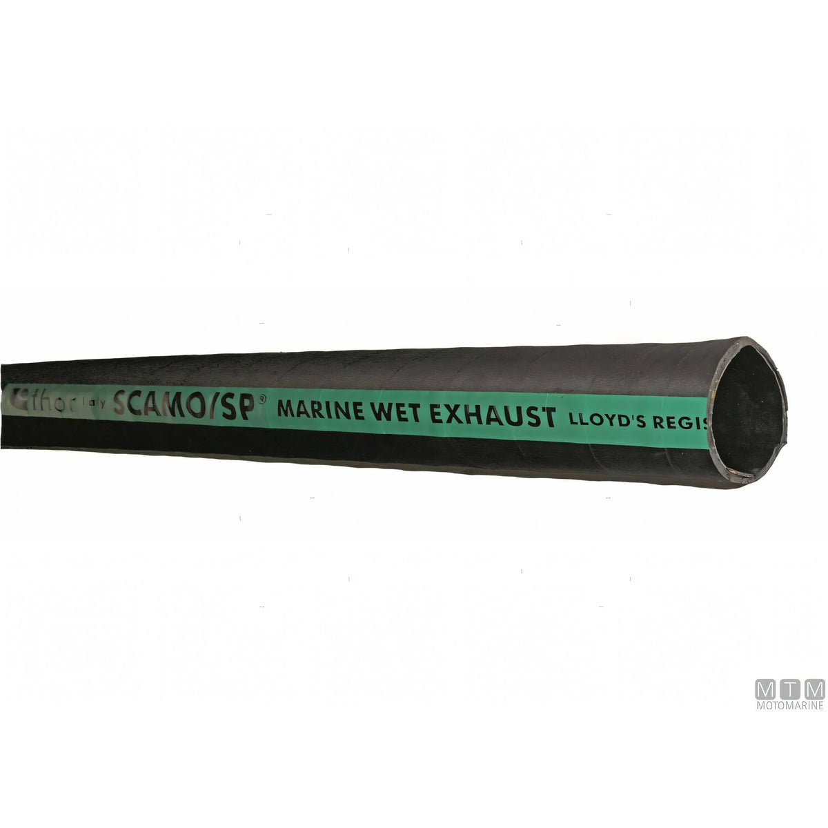 Hoses Technology tubo scarico motore liscio in gomma con spirale in acciaio