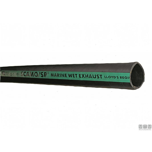 Hoses Technology tubo scarico motore liscio in gomma con spirale in acciaio