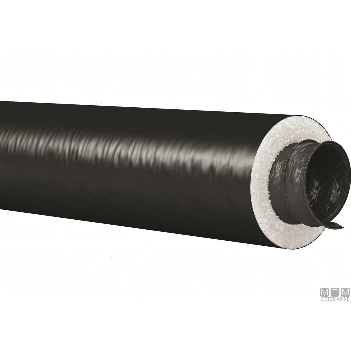 Tubo termoisolante flessibile per climatizzazione con spirale in acciaio armonico — Ø 80 mm — 10 m