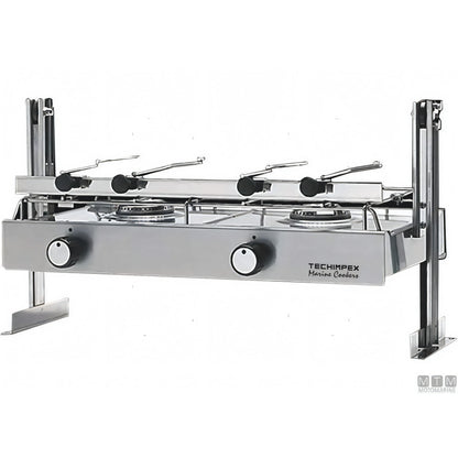 Techimpex fornello a gas Capri Ponza acciaio inox 18/8 — Capri 1 fuoco