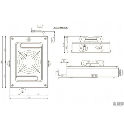 Can Hotty fornello a gas inox 18/8 — Fornello 1 fuoco