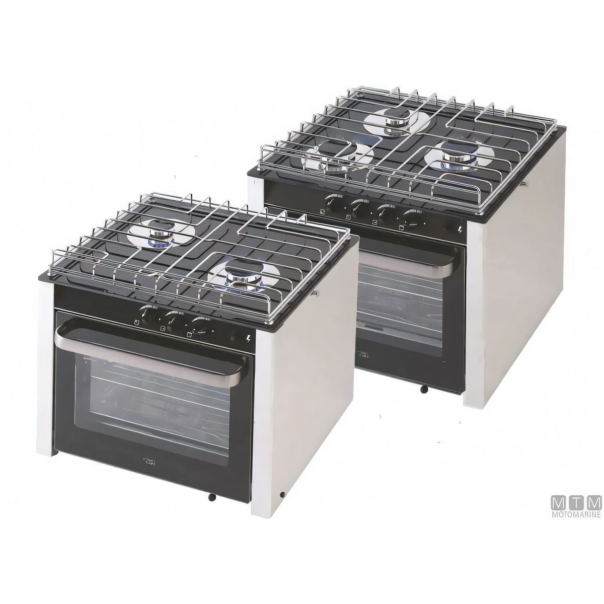 Cucina a gas CAN con forno in acciaio inox 18/8 — 2 Fuochi