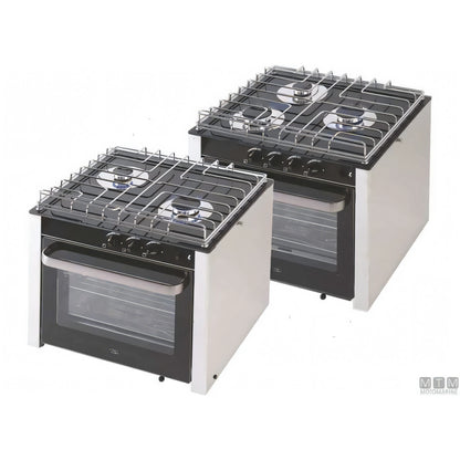 Cucina a gas CAN con forno in acciaio inox 18/8 — 2 Fuochi