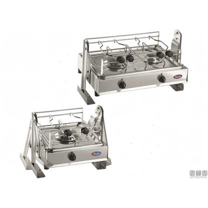 Motomarine fornello a gas Parker con cardano in acciaio inox 18/8 — 1 fuoco