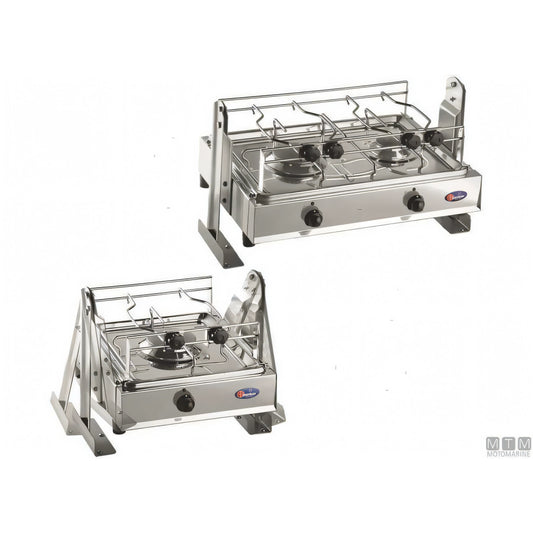 Motomarine fornello a gas Parker con cardano in acciaio inox 18/8 — 1 fuoco